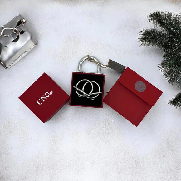 UNOde50 Earrings-Switch One Handcrafted Silver-Plated Metal, New, Authentic,Gift - Picture 3 of 12